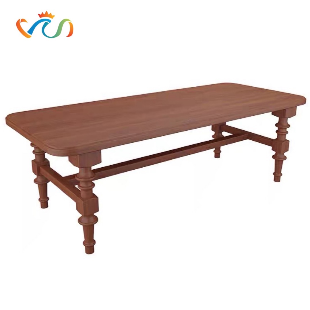 Bàn Ăn Dài Gỗ Tự Nhiên VBA19 phong cách INDOCHINE Sang Trọng