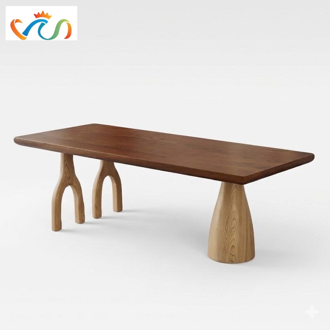 Bàn Ăn Gỗ Tự Nhiên VBA36 phong cách JAPANDI