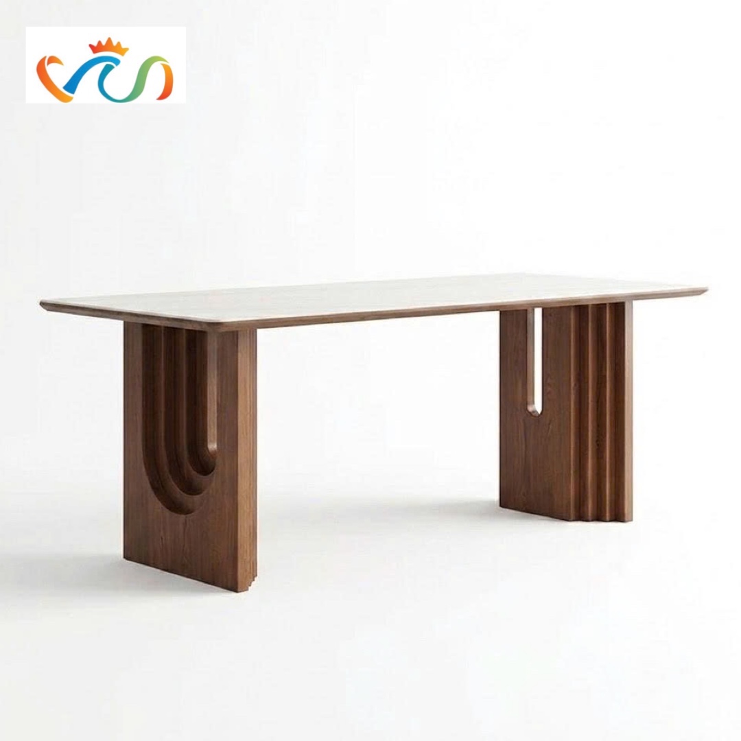 Bàn Ăn Gỗ Tự Nhiên VBA63 phong cách JAPANDI