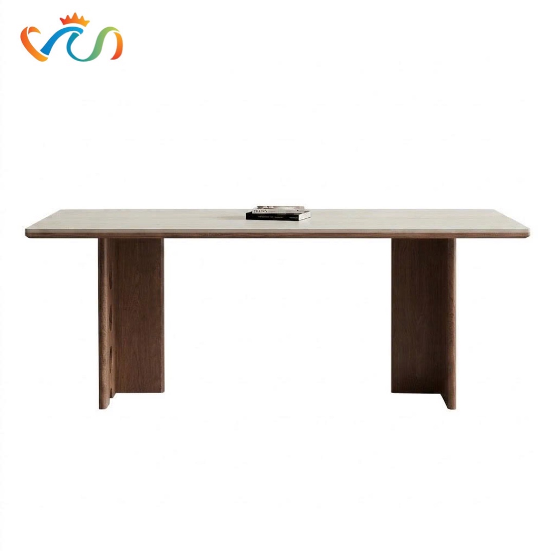BÀN ĂN MẶT CHỮ NHẬT CHÂN THANH VBA84 – PHONG CÁCH JAPANDI