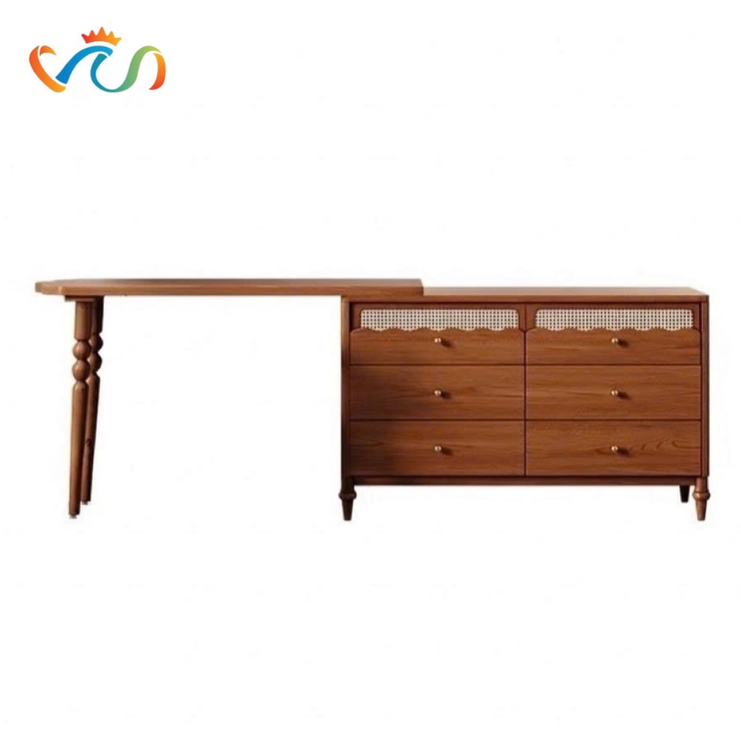 Bàn làm việc – bàn trang điểm xoay VB47 phong cách VINTAGE