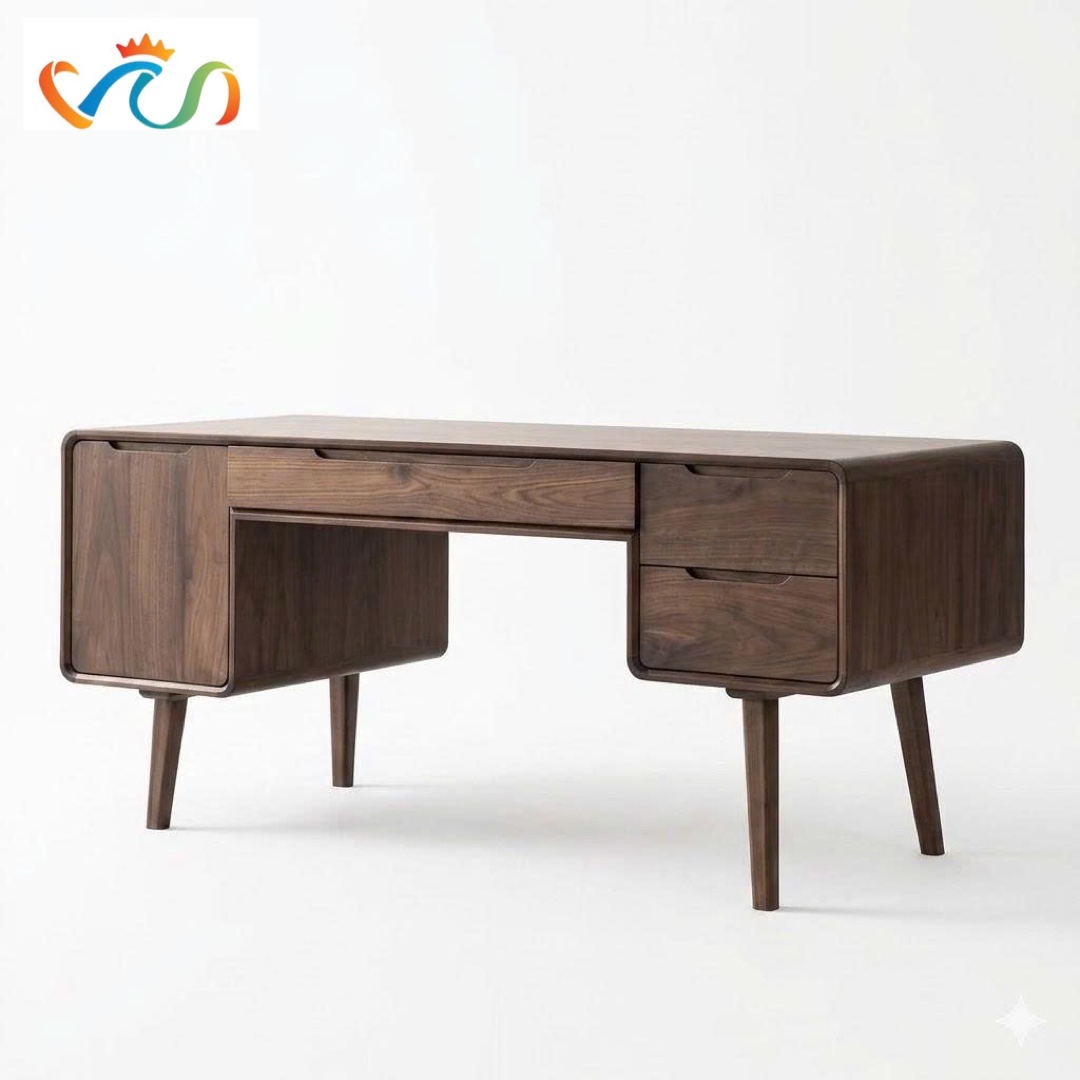 BÀN LÀM VIỆC GỖ VB71 – PHONG CÁCH MID-CENTURY MODERN