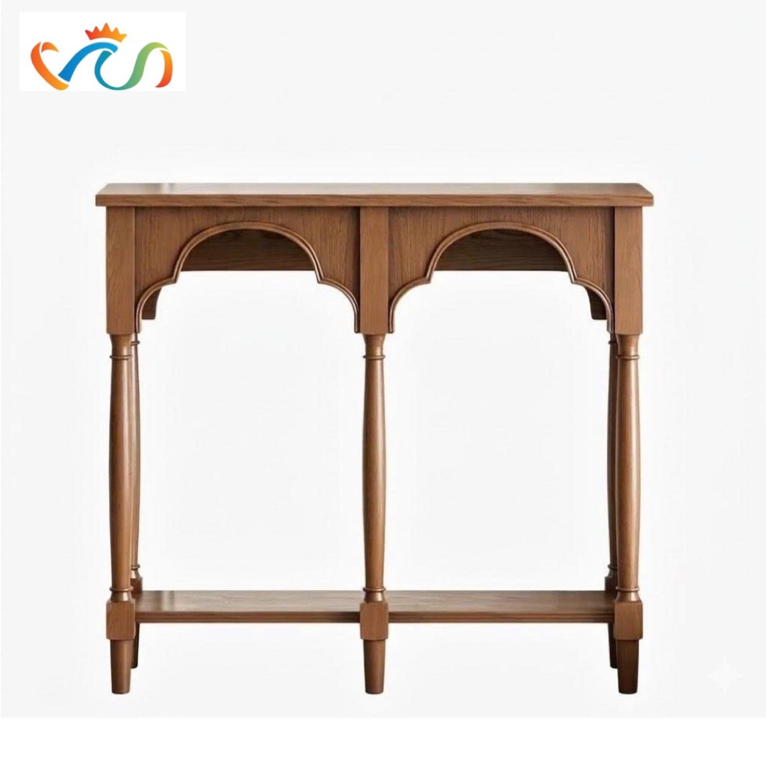 Tủ kệ Console trang trí VT81 phong cách Vintage tân cổ điển