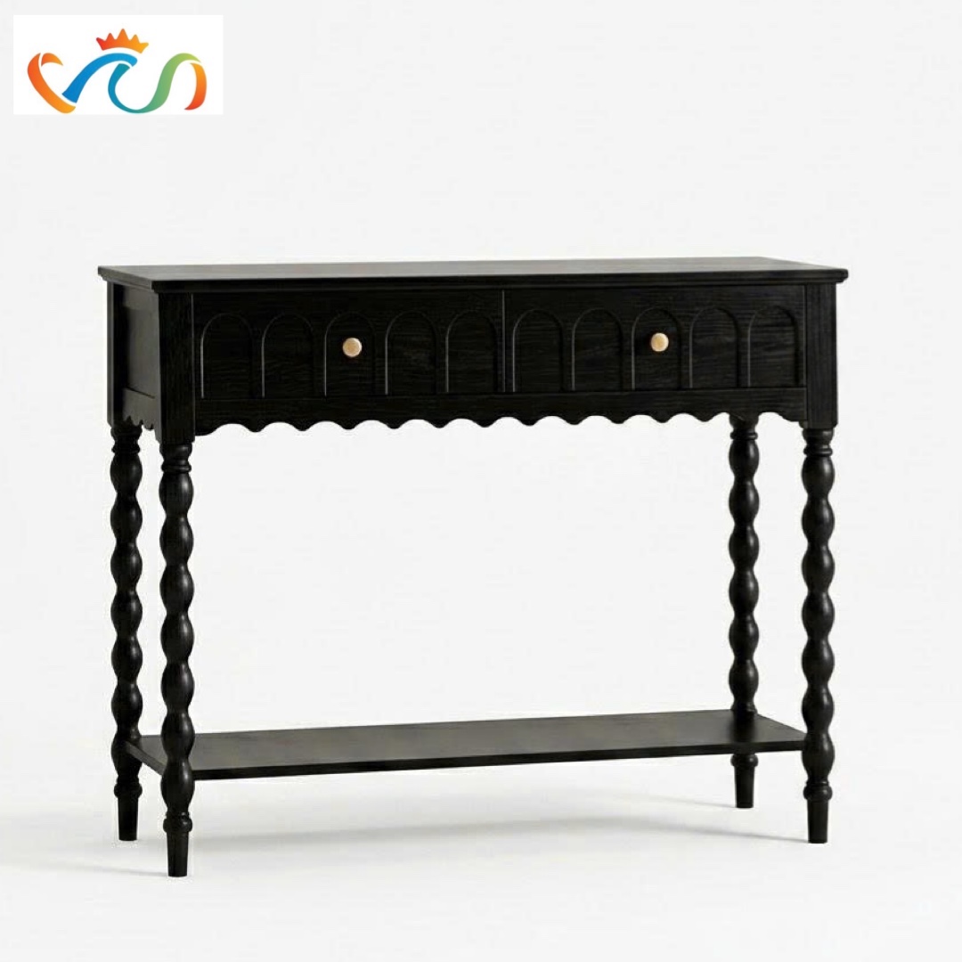Tủ kệ Console trang trí VT90 phong cách Indochine