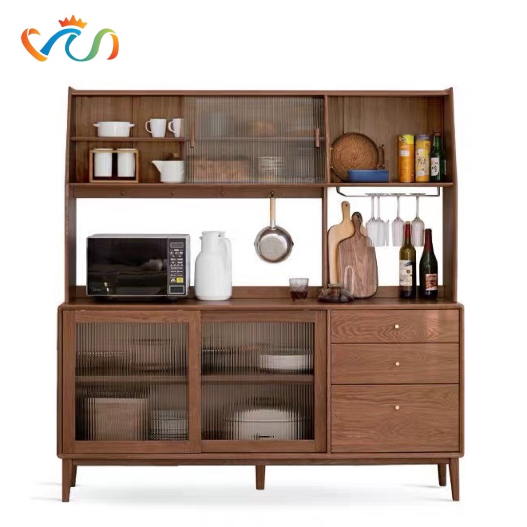 Tủ bếp VUADECOR VT107 phong cách MID CENTURY - JAPANDI