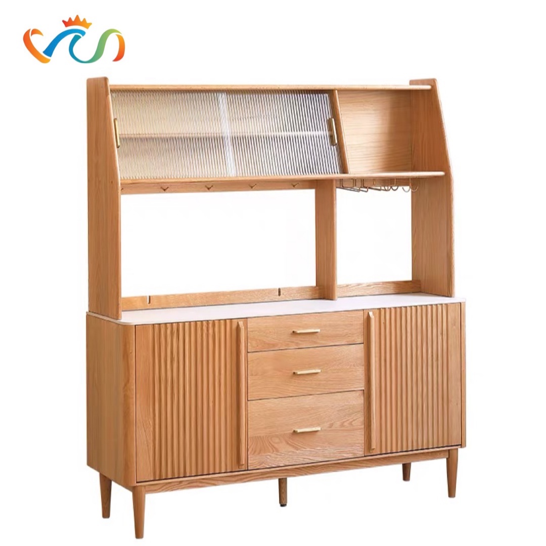 Tủ kệ bếp VUADECOR VT112 phong cách JAPANDI hiện đại