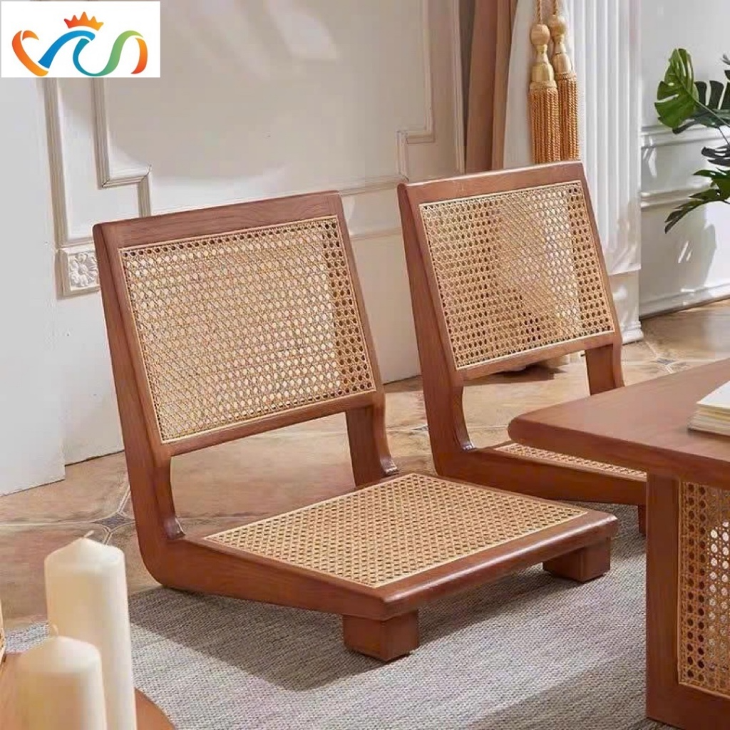 Ghế Bệt, Ghế Cafe Mây Gỗ Tự Nhiên Phong Cách Nhật Bản VUADECOR phong cách Bắc Âu