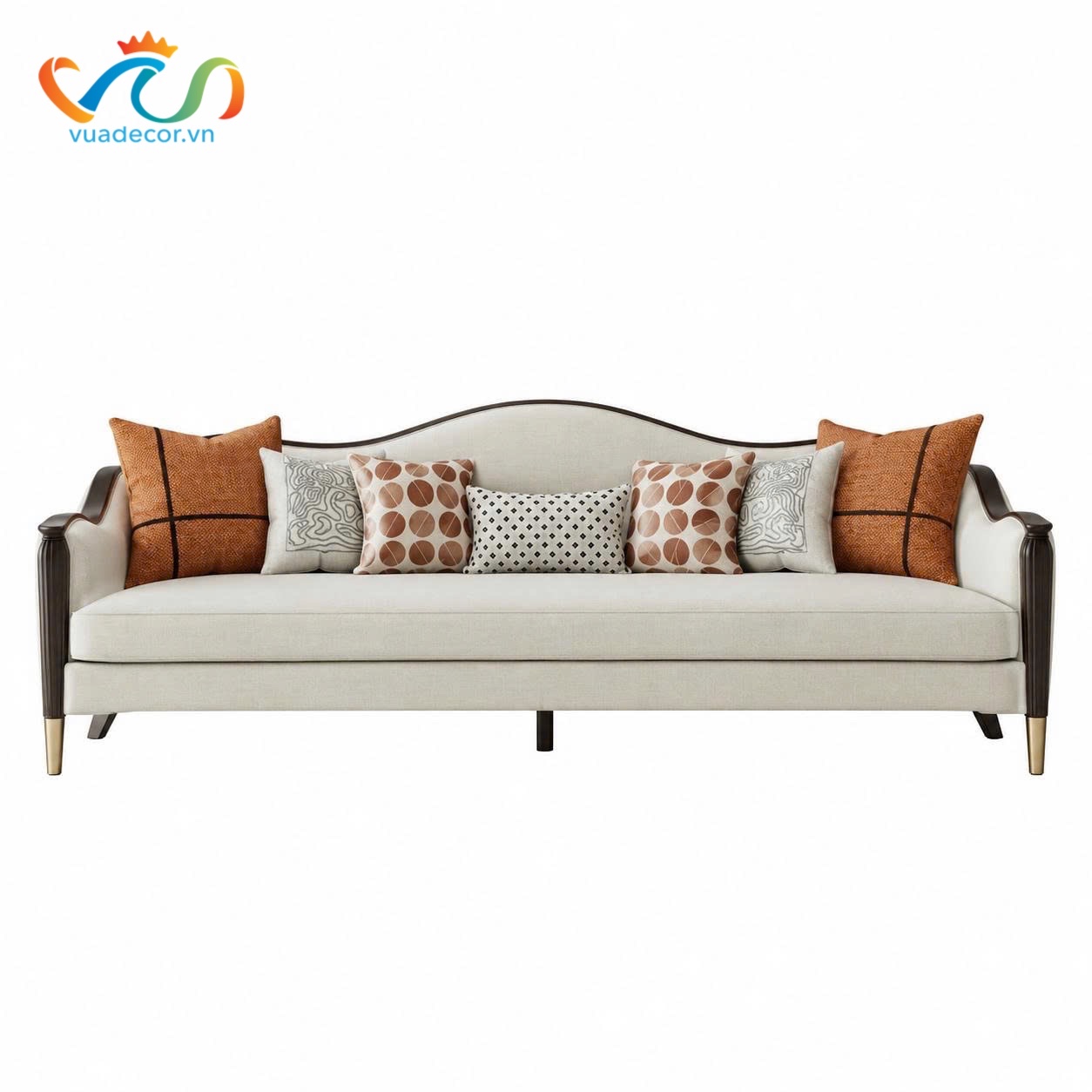 Ghế Sofa Gỗ Phong Cách Tân Cổ Điển VUADECOR VS146