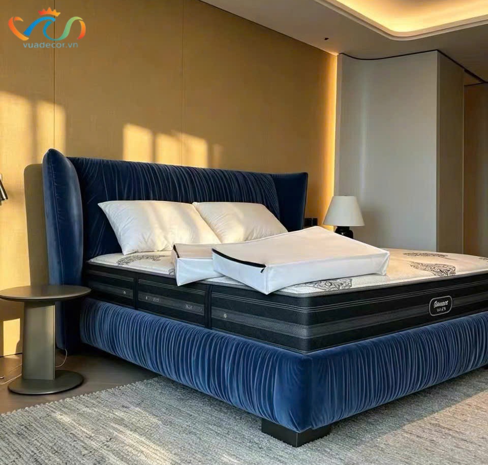 GIƯỜNG DA CAO CẤP VUADECOR DEROLIA – TUYỆT TÁC PHÒNG NGỦ MASTER
