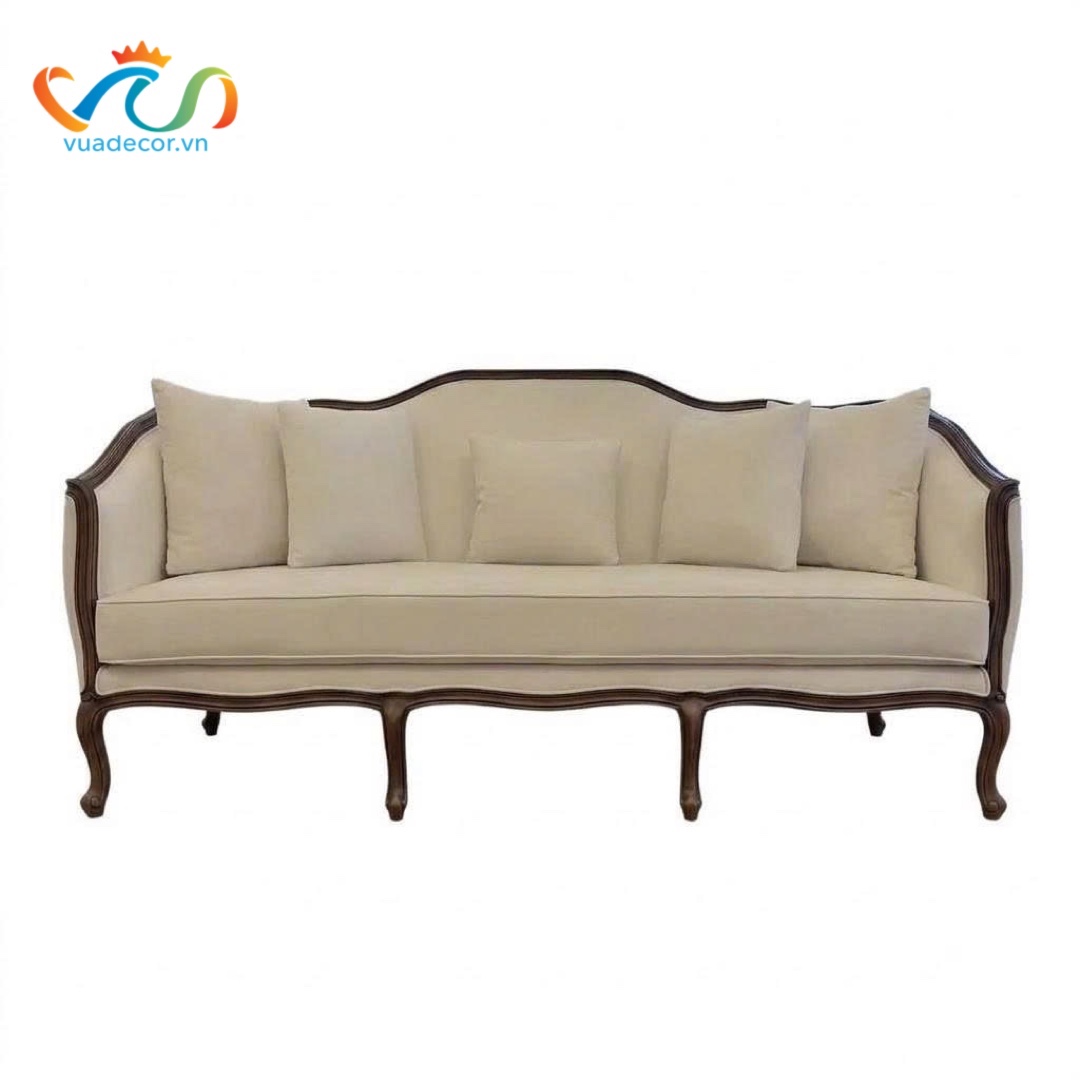 Ghế Sofa Da Cao Cấp VUADECOR VS165 - Sofa Phong Cách Tân Cổ Điển Sang Trọng Thanh Lịch