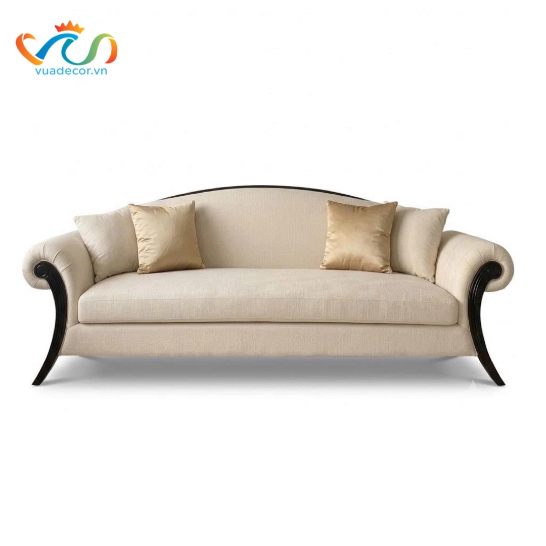 Ghế Sofa Da Cao Cấp VUADECOR VS171 - Sofa Phong Cách Tân Cổ Điển Sang Trọng