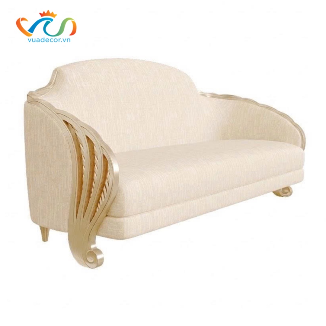 Ghế Sofa Da Cao Cấp VUADECOR VS172 - Sofa Phong Cách Tân Cổ Điển Sang Trọng